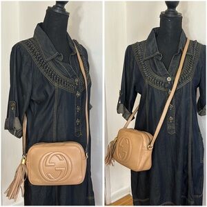 Gucci Soho Disco Tan Leather Crossbody Bag